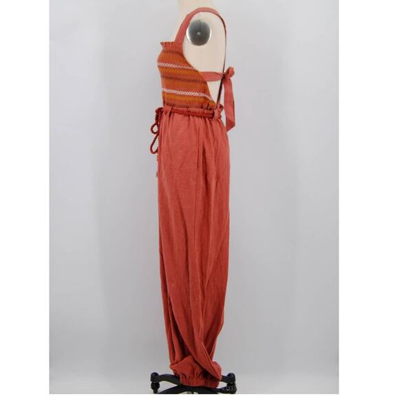 NWT Free People Sienna Smocked Jumpsuit - Picture 2 of 7